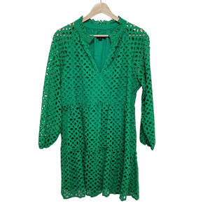 J Crew Tiered Eyelet Dress